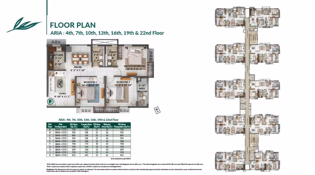 Merlin Avana 4 BHK floor plan